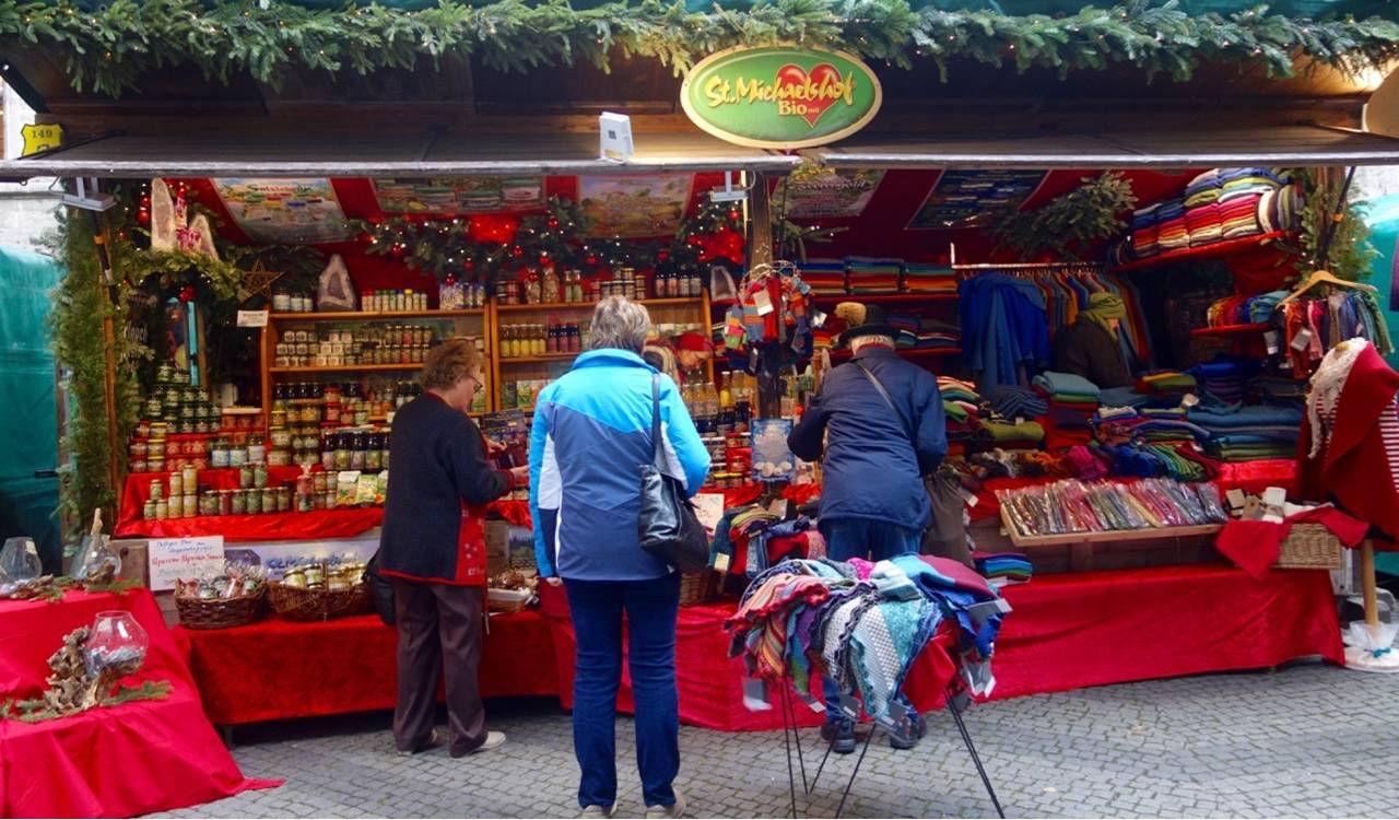Pasar Natal di Munchen, Jerman.