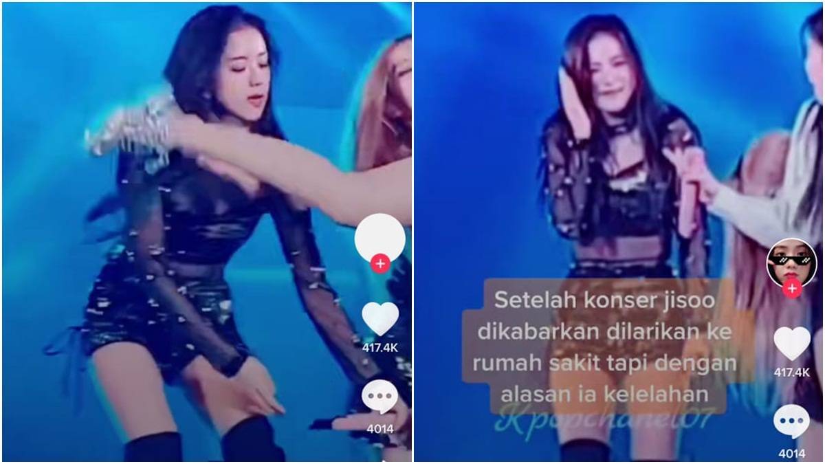 Berita artis terbaru, gosip artis, gosip terbaru dan berita KPop terbaru: Jennie tak sengaja tendang wajah Jisoo saat konser di Indonesia.