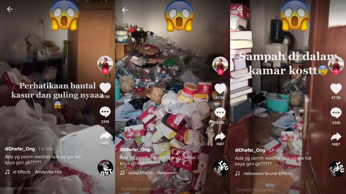 Viral Kamar Kos Mahasiswa Kedokteran Ini Dipenuhi Sampah