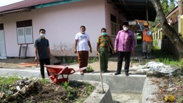 Mardison Mahyuddin Tinjau Proyek Padat Karya Program KOTAKU di Desa Rawang