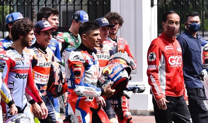 Lepas Parade Pembalap MotoGP, Presiden Jokowi Klaim Target 60 Ribu Tiket Habis Terjual  