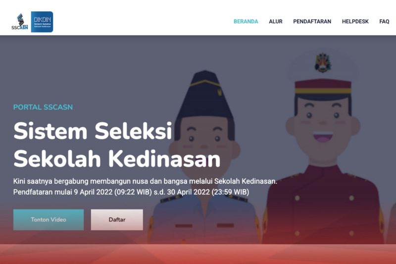 Pendaftaran Resmi Dibuka, Inilah Formasi Lengkap 30 Sekolah Kedinasan ...