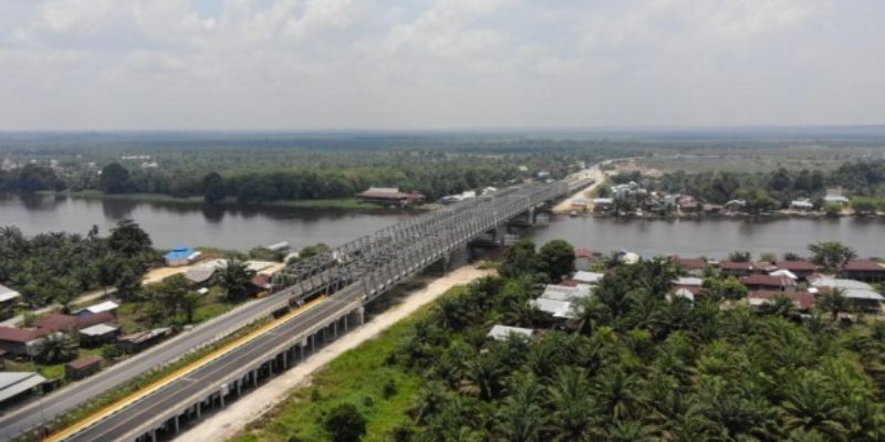 Duplikasi Jembatan Senilai Rp98,6 Miliar Ini Perlancar Distribusi Barang 2 Provinsi di Sumatra