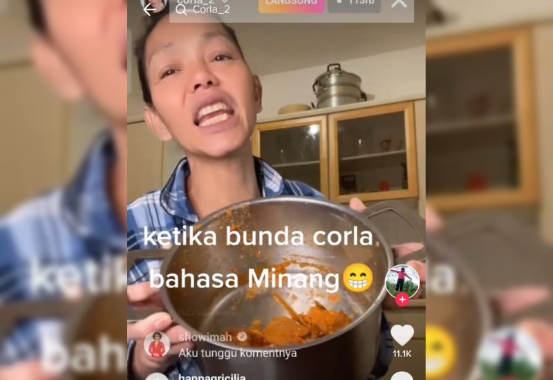 Viral Bunda Corla Ratu Jreng di Instagram, Ternyata Berasal dari Minang Bersuku Caniago