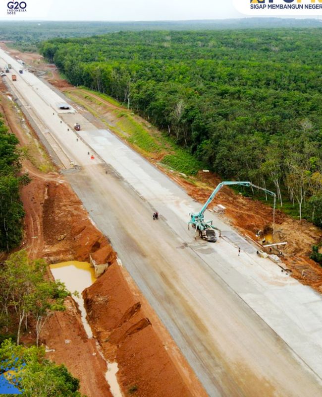 Sejumlah Penampakan Progres Jalan Tol Trans Sumatra Ruas Kapalbetung ...