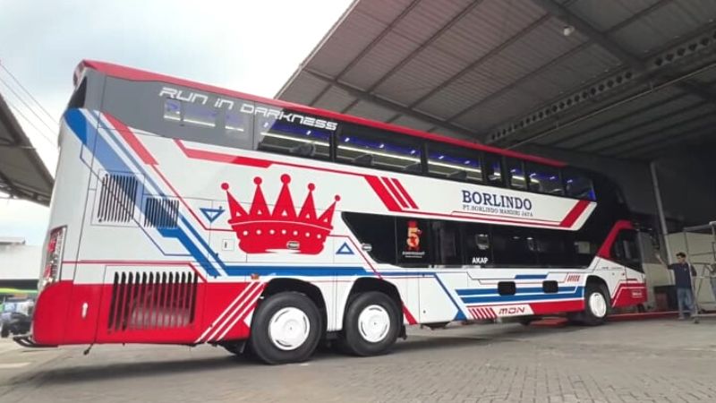 Bus Eropa Lewat!! Ini Dia Bus 3 Tingkat PO Borlindo Yang Dibuat ...