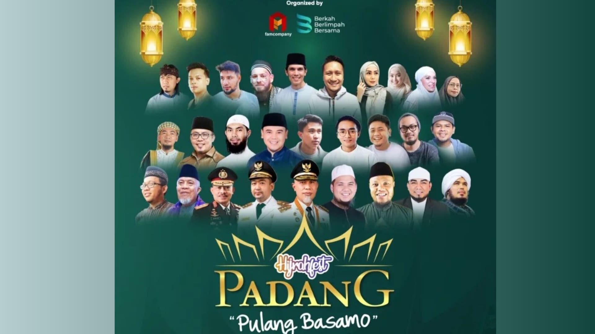 Ini Dia Daftar Bintang Tamu Hijrahfest Padang "Pulang Basamo"
