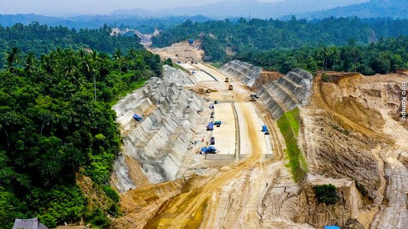 Progres 41,34 Persen, Ini Sejumlah Penampakan Terbaru Pembangunan Jalan Tol Padang - Sicincin