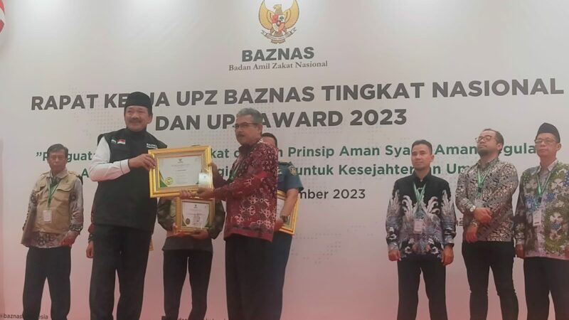 UPZ Baznas Semen Padang Kembali Raih Penghargaan Bergengsi